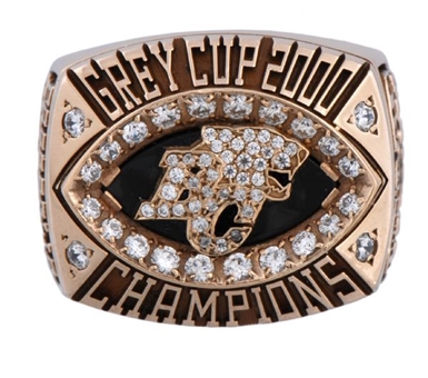 2000 B.C Lions CFL Grey Cup Champions 10K Gold Ring (Lui Passaglia)
